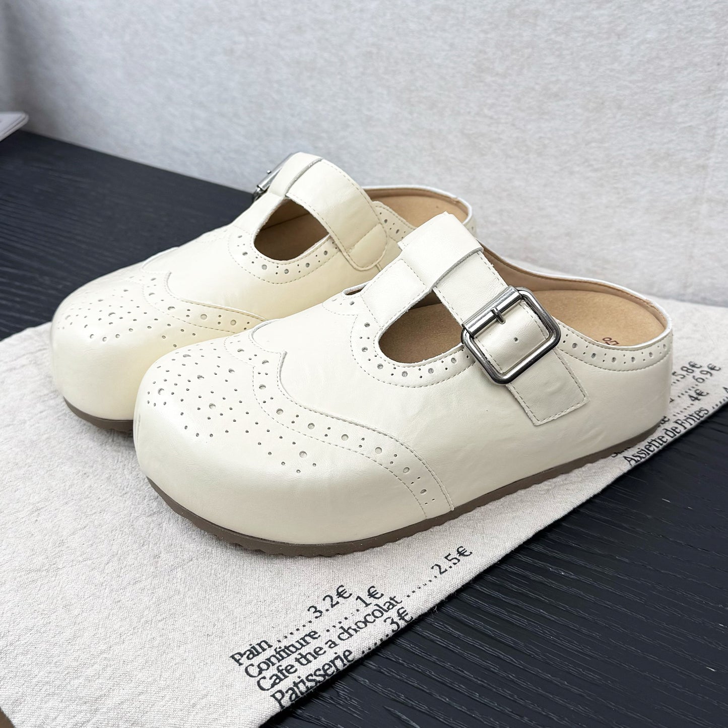 Women's Easy Matching Thick Bottom Toe Cap For Frosted Soft Women's Casual Shoes