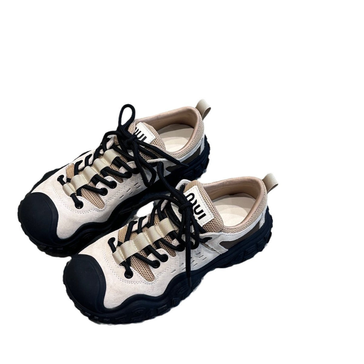Women's Round Toe Heightened Daddy Outdoor Climbing Men's Shoes