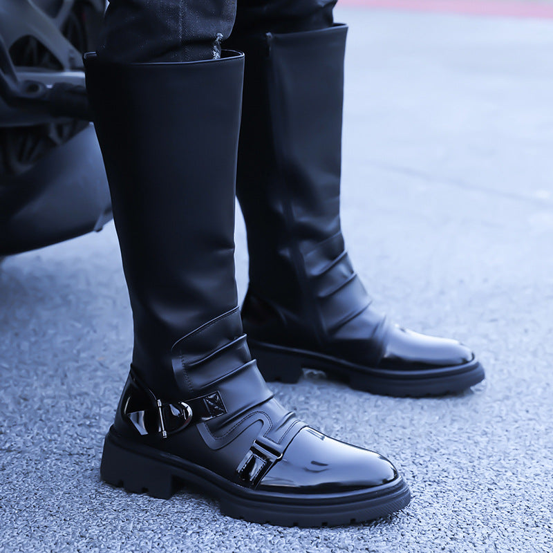 Men's Riding Trendy British Thick-soled Korean Style Worker Men's Martin Boots
