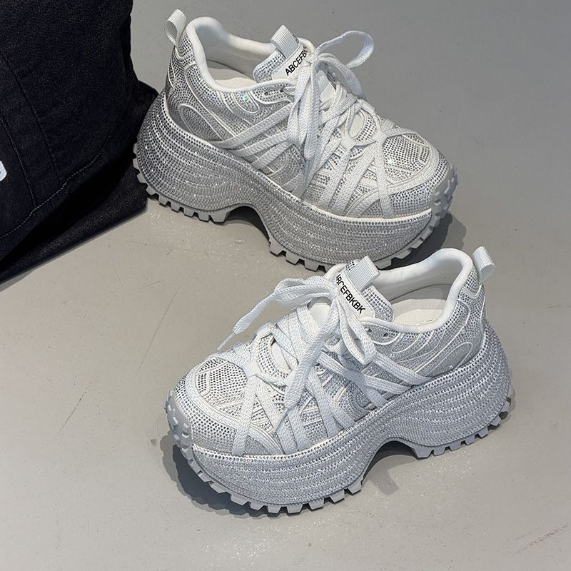 Women's Spring Platform Height Increasing Insole Dad Casual Shoes