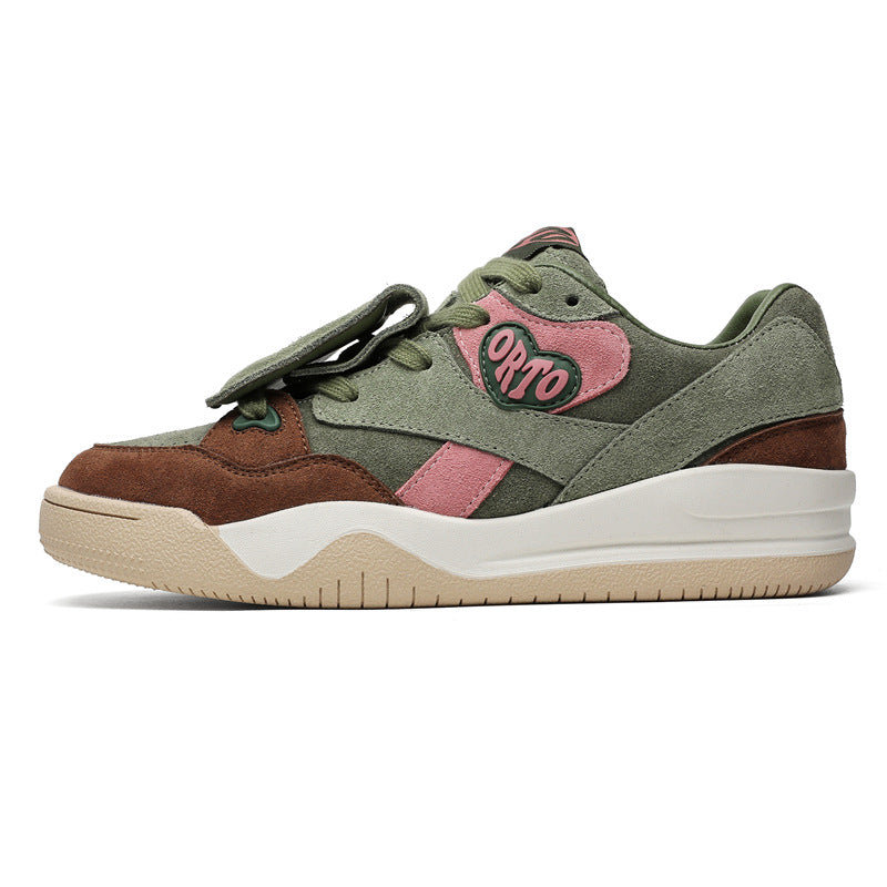 Women's & Men's Mandarin Ducks Niche Platform Retro Easy Matching Leisure National Fashion Men's Sports Shoes