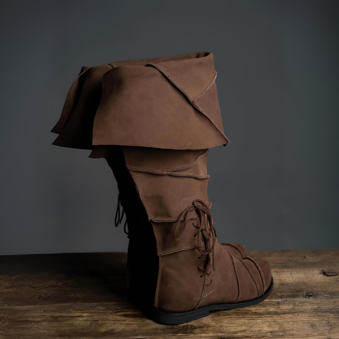 Men's Retro Medieval Renaissance Low Large Size Boots