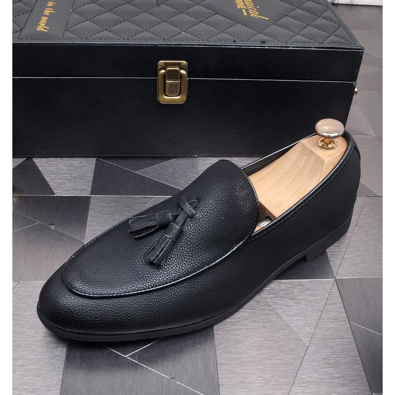 Men's Fashion Business Slip-on Breathable Fringed Korean Style Men's Sports Shoes
