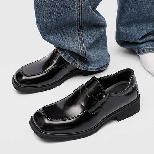 Men's Toe Business Formal Wear Wide British Breathable Loafers