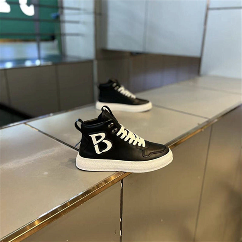 Attractive Men's Thick-soled Soft Bottom Skateboard Men's Sports Shoes