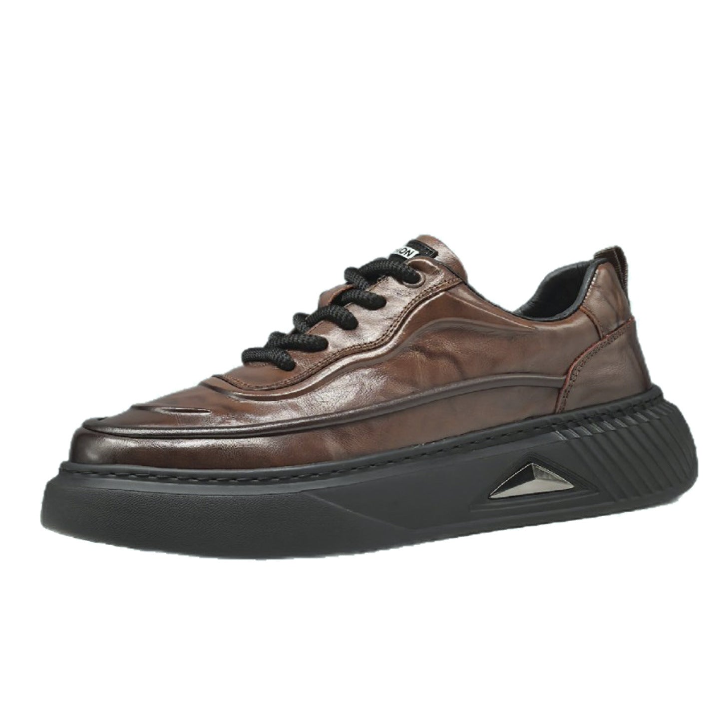 Men's Layer Cowhide Breathable Board Fashionable Genuine Men's Shoes