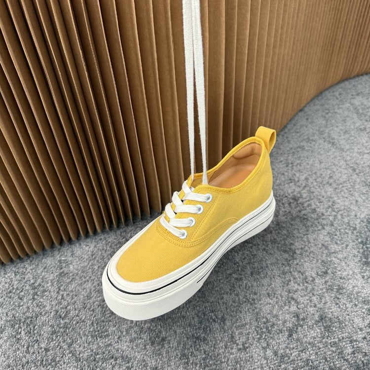 Women's Platform White Slip-on German Training Sports Casual Shoes