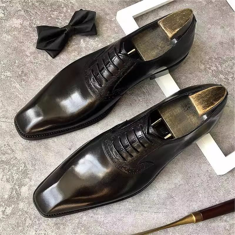 Men's Oxford British Wedding Summer Business Formal Wear Pointed Men's Shoes