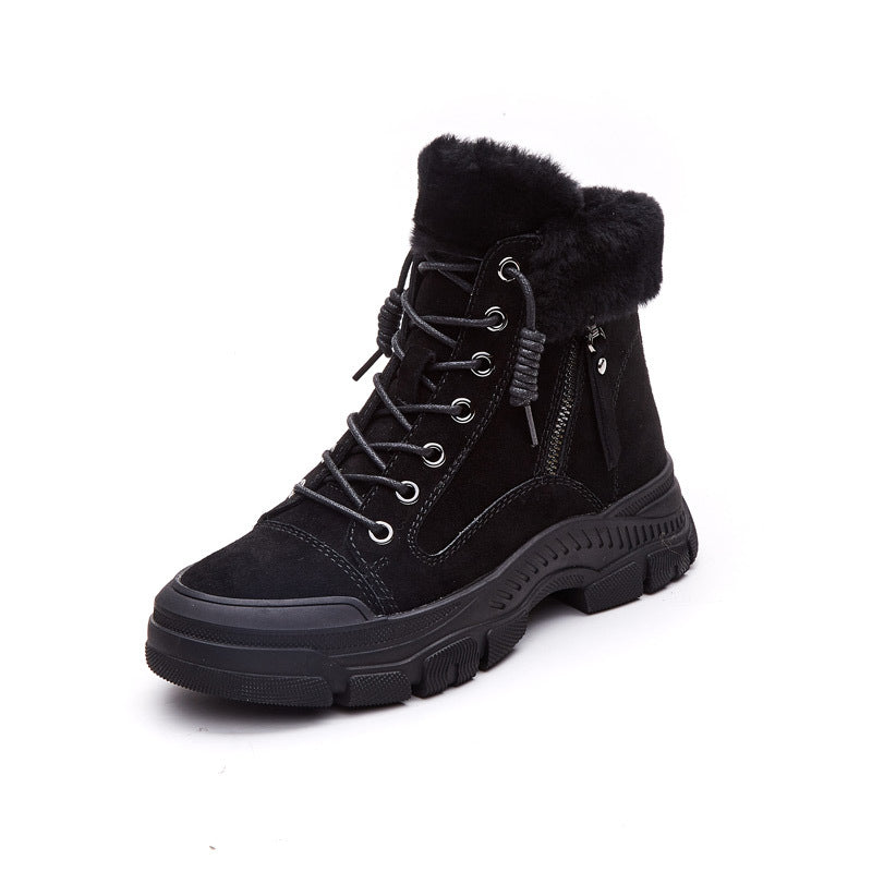 Women's Martin British Style Platform Ankle Trendy Boots
