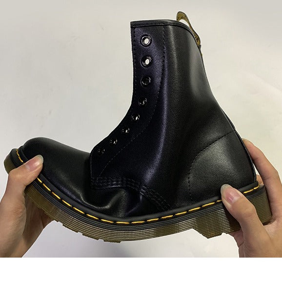 Women's & Men's Autumn Soft British Round Toe Large Size Boots