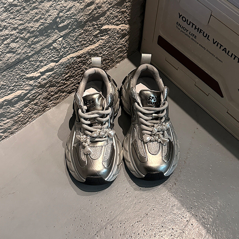 Women's Suction Film Bottom Dad Spring Platform Women's Sports Shoes