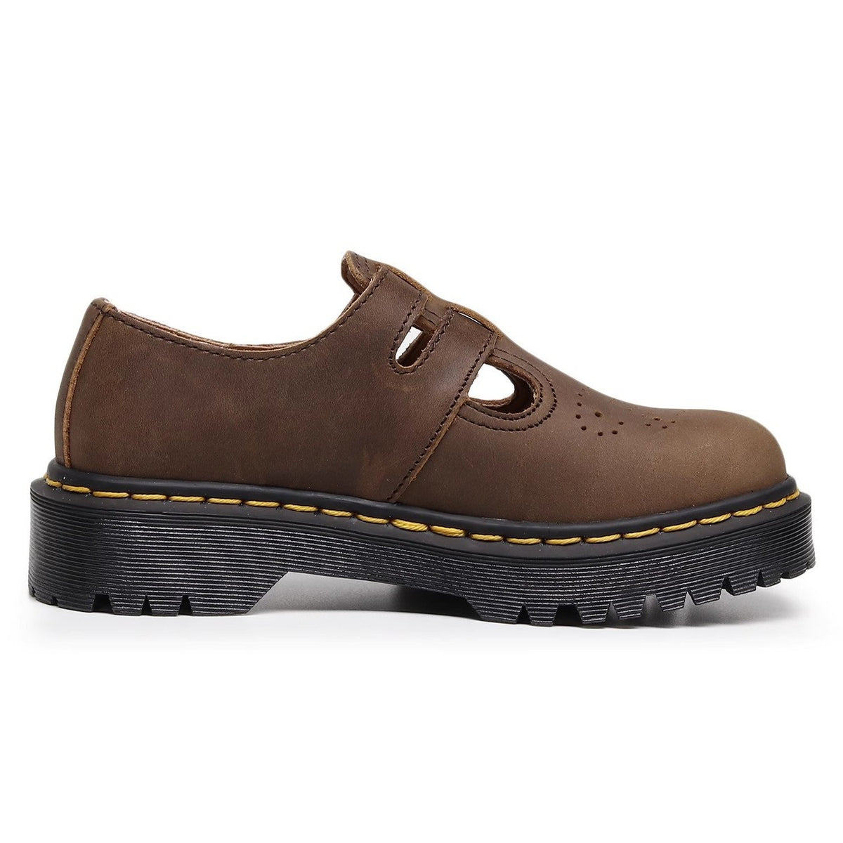 Women's Mary Jane Crazy Horse Brown Bottom Women's Fashion Shoes