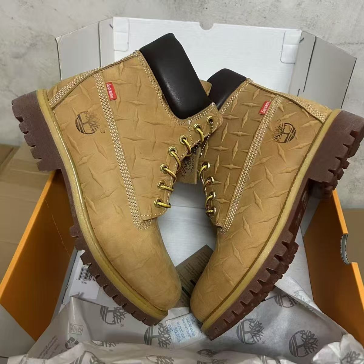 Men's Name Worker First Layer Waterproof Cowhide Outdoor Warm Boots