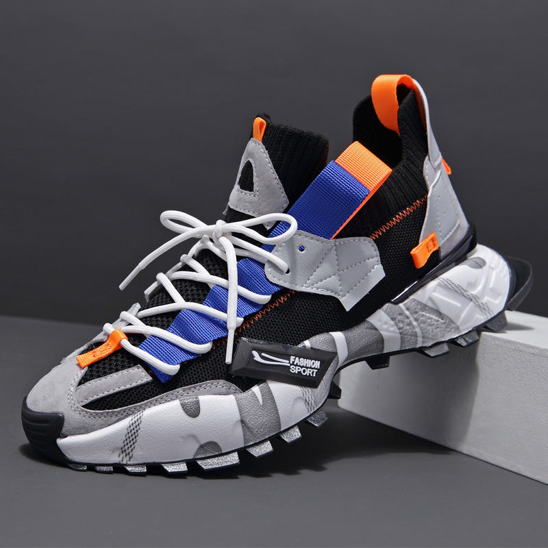 Men's Summer Flying Woven Breathable Korean Fashionable Men's Casual Shoes
