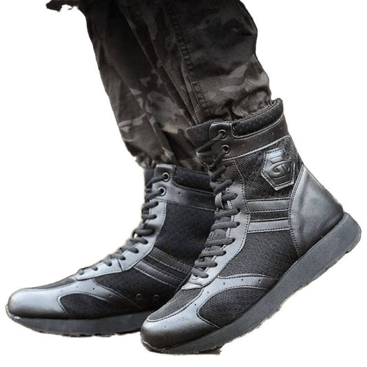 Men's Combat Training Mountaineering Outdoor Mesh Military Men's Martin Boots