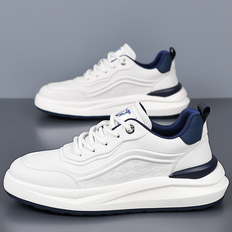 Men's Fashionable National Style Genuine Comfortable White Men's Sports Shoes