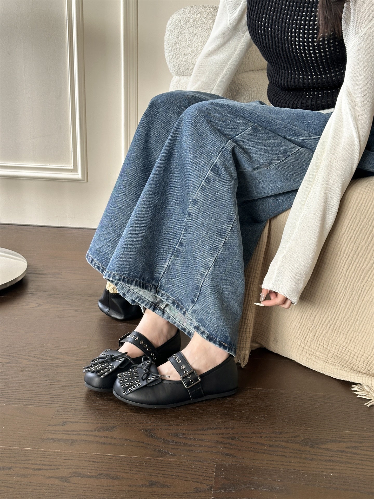 Women's Jane First Layer Cowhide With Gentle Shallow Mouth Women's Fashion Shoes