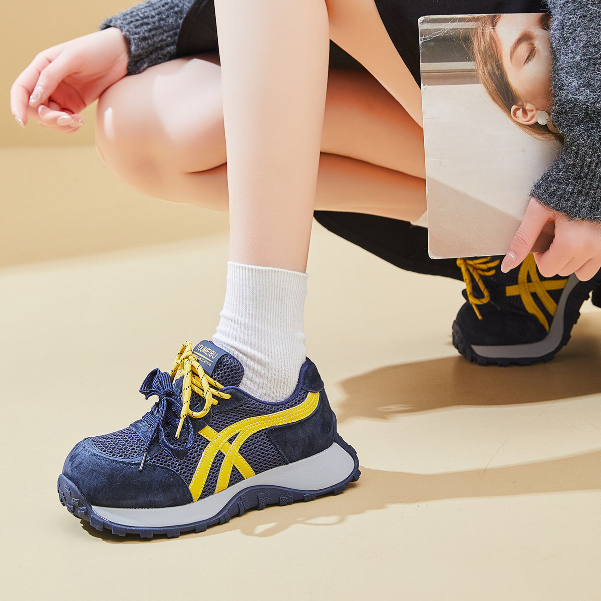 Women's Dad Trendy Autumn Korean Fashion Platform Women's Sports Shoes