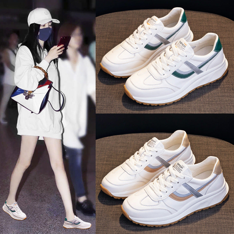 Women's White Spring Argan Trendy Daddy Casual Shoes
