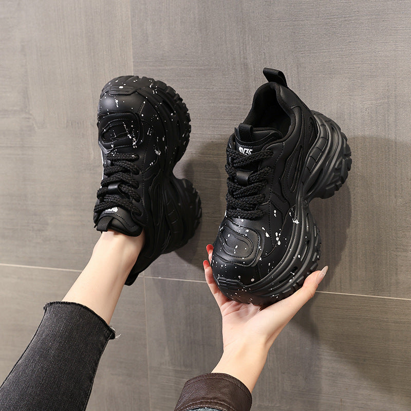 Women's Platform Height Increasing Insole Dad Autumn Sports Casual Shoes