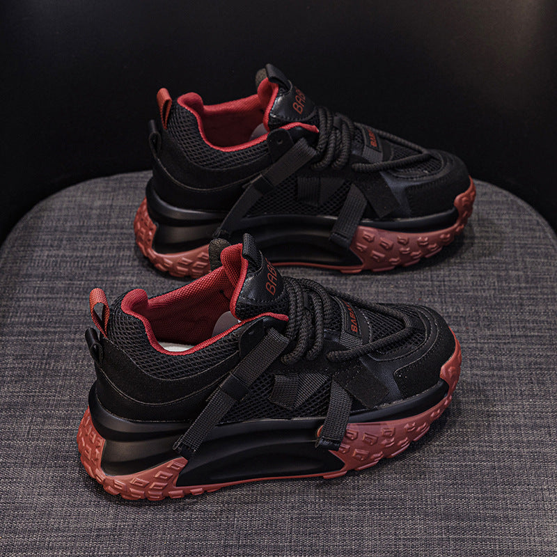 Women's Increasing Insole Bread German Training Leisure College Sports Casual Shoes