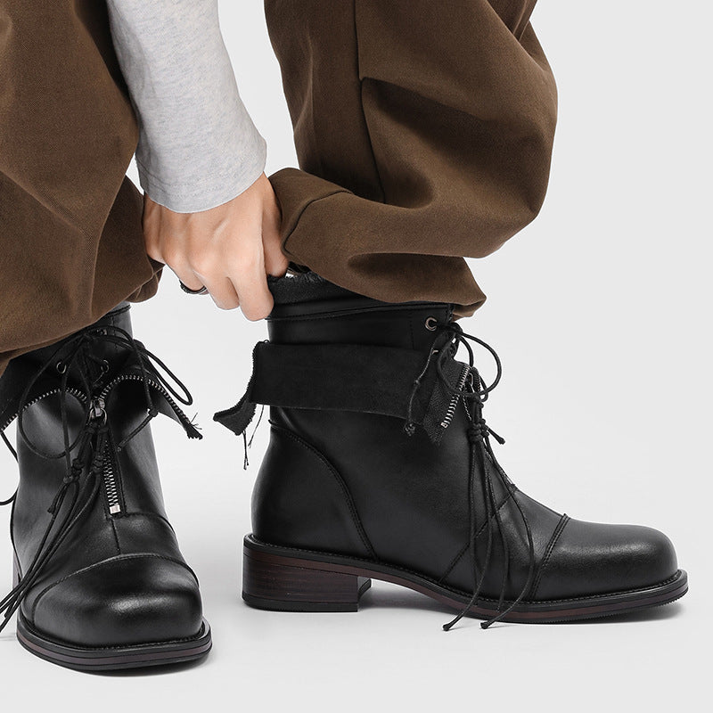 Men's Outdoor Advanced Wandering Nomadic Style Thick Men's Martin Boots