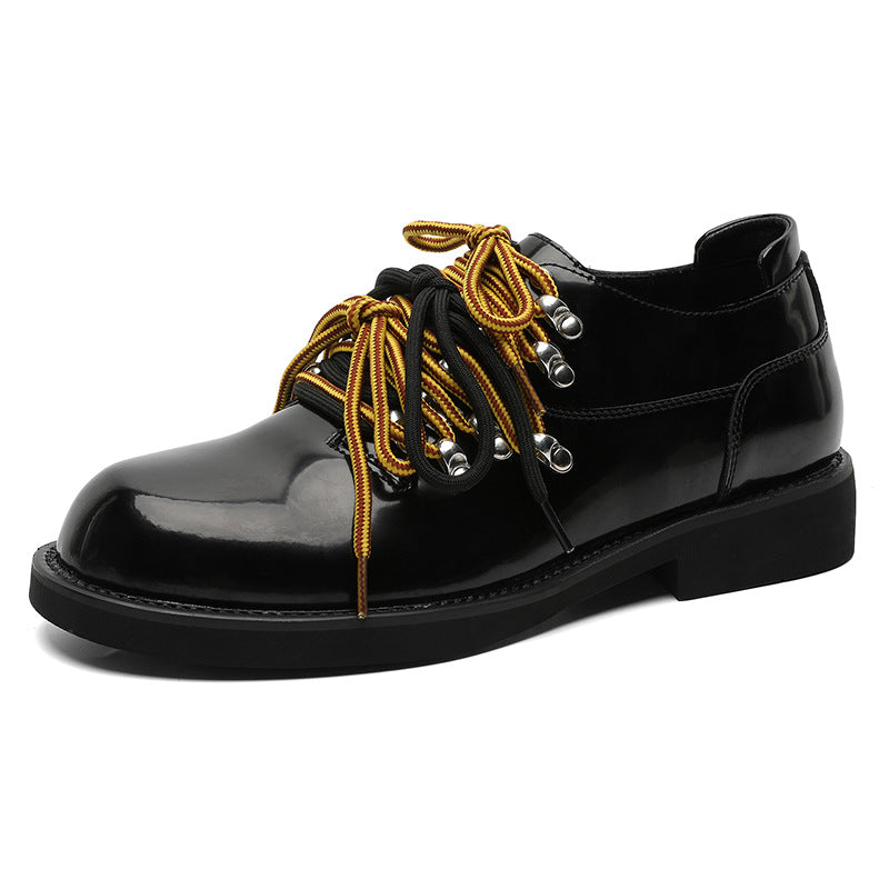 Women's & Men's Mountaineering Platform Derby British Style Fashion Leather Shoes
