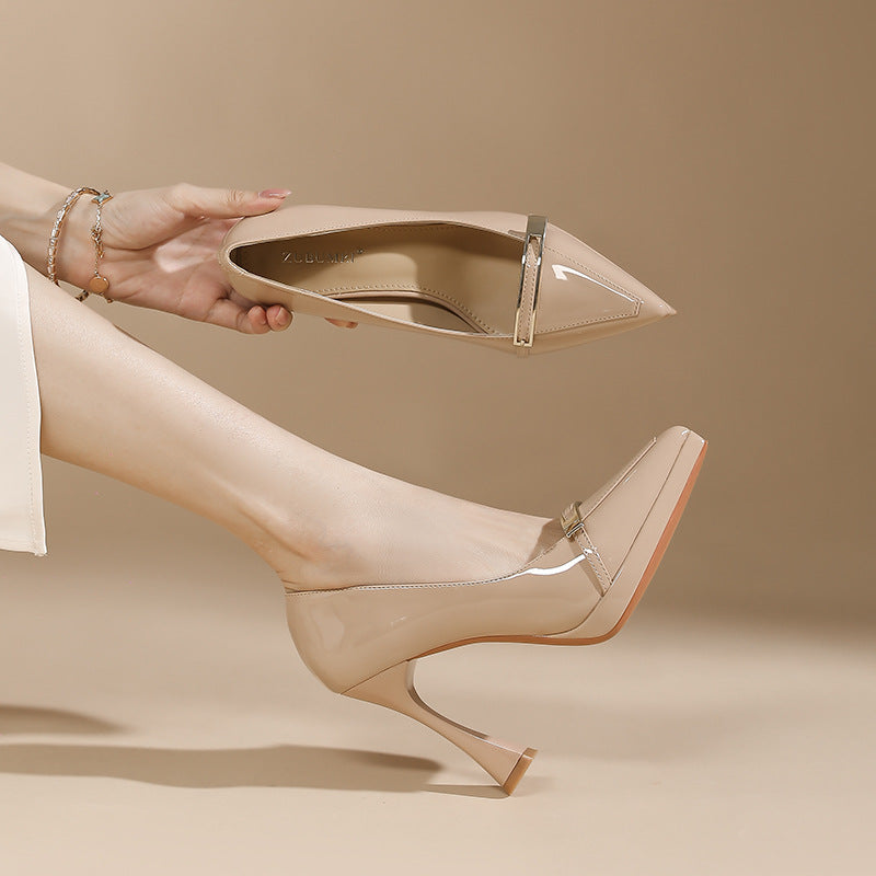 Women's High Autumn Waterproof Platform Not Tired Heels