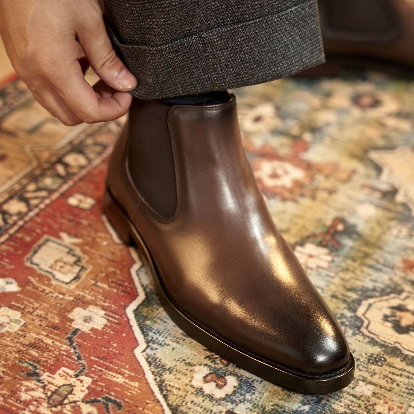 Men's Chelsea Genuine European Business Ankle Martin Boots