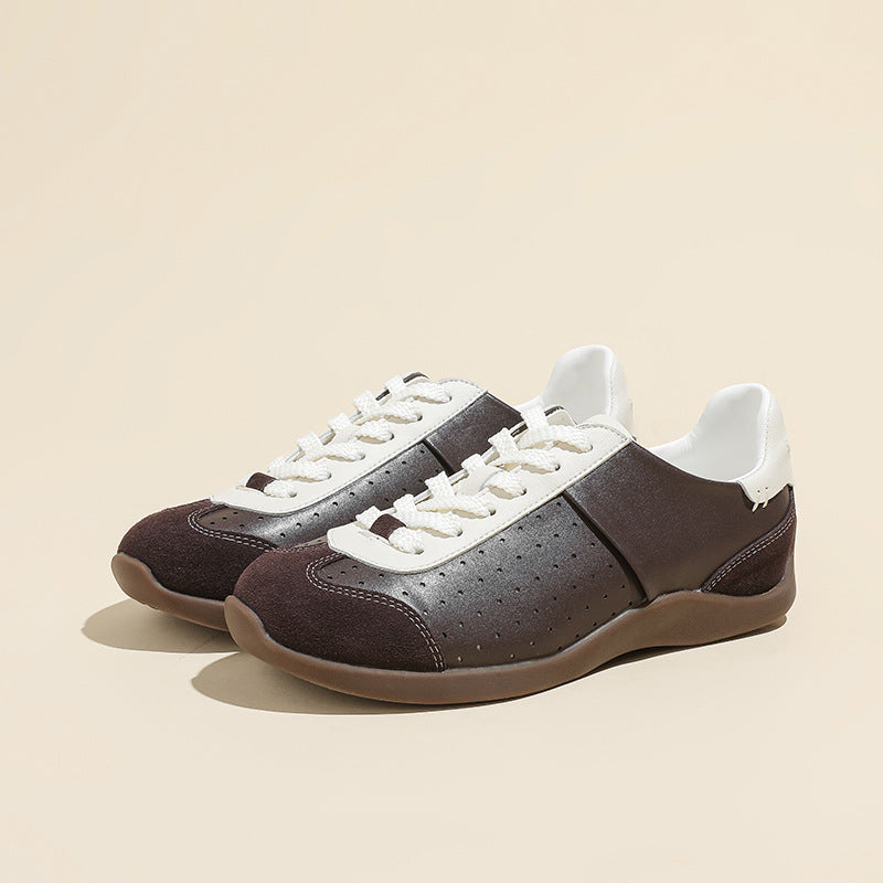 Women's Cowhide Ballet Training Spring Niche Vintage Women's Shoes