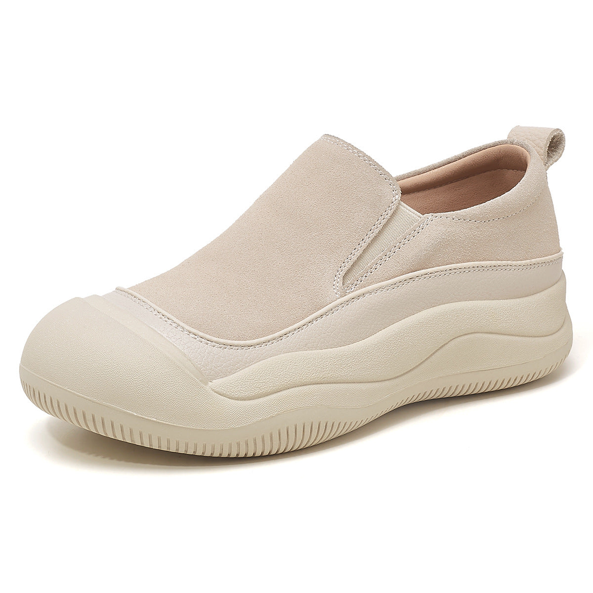 Women's First Layer Cowhide Spring Sports Style Comfortable Women's Casual Shoes