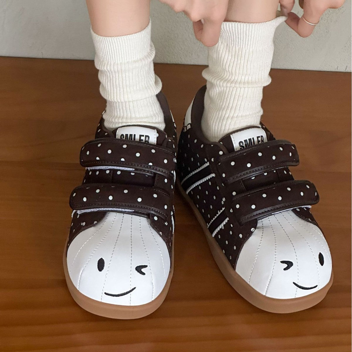 Height Increasing Insole Velcro Bread Leisure Women's Sports Shoes