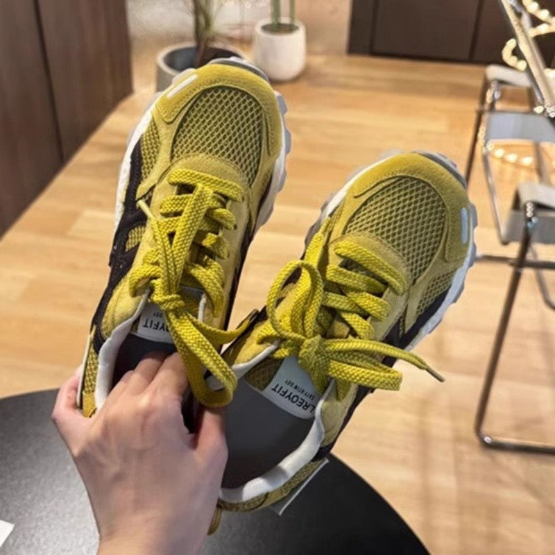Version Height Increasing German Training Thick Bottom Mesh Women's Sports Shoes