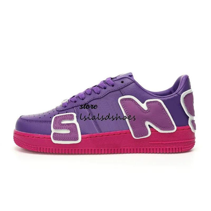 Women's & Men's Board Large Letter Pippen Skateboard Cushion Street Men's Sports Shoes