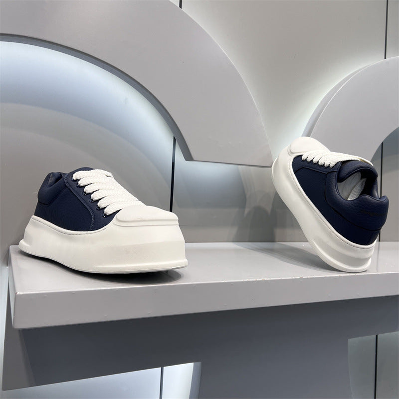 Men's Fashionable Trendy Round Head Simple Casual Shoes