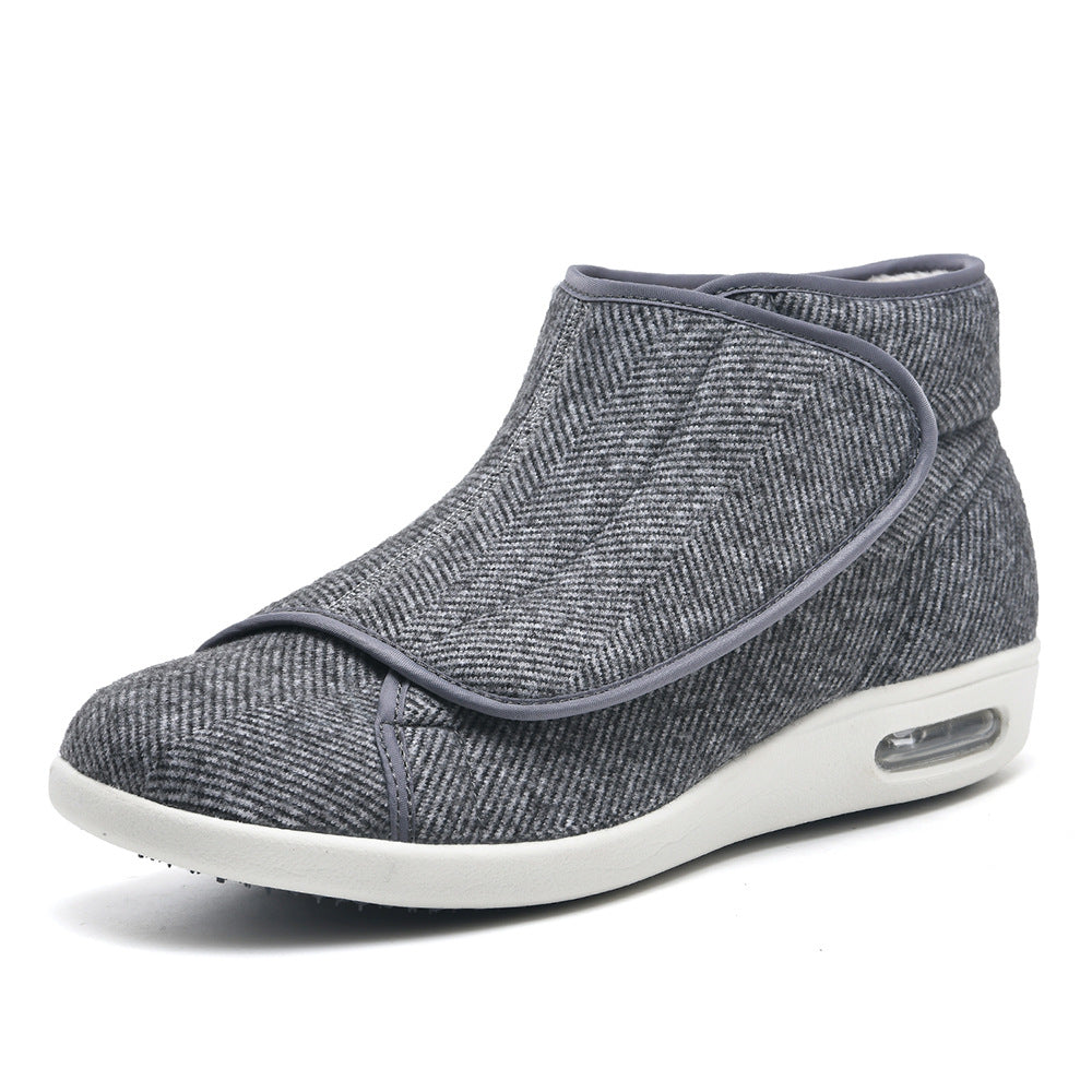 Men's For The Old Fleece-lined Walking Square Men's Sports Shoes