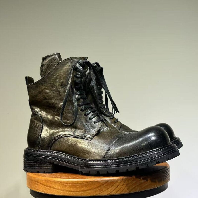 Men's Washed Good Year Craft Vintage Wind Men's Martin Boots