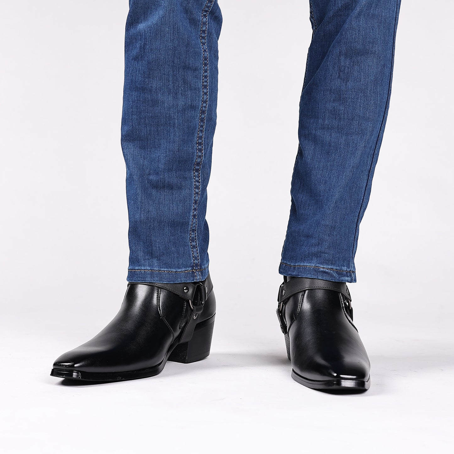 Men's Olympic British Chelsea Rivet Personality High Men's Leather Boots