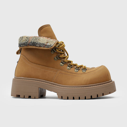 Women's & Men's Line Thick Bottom British Style Motorcycle Men's Martin Boots