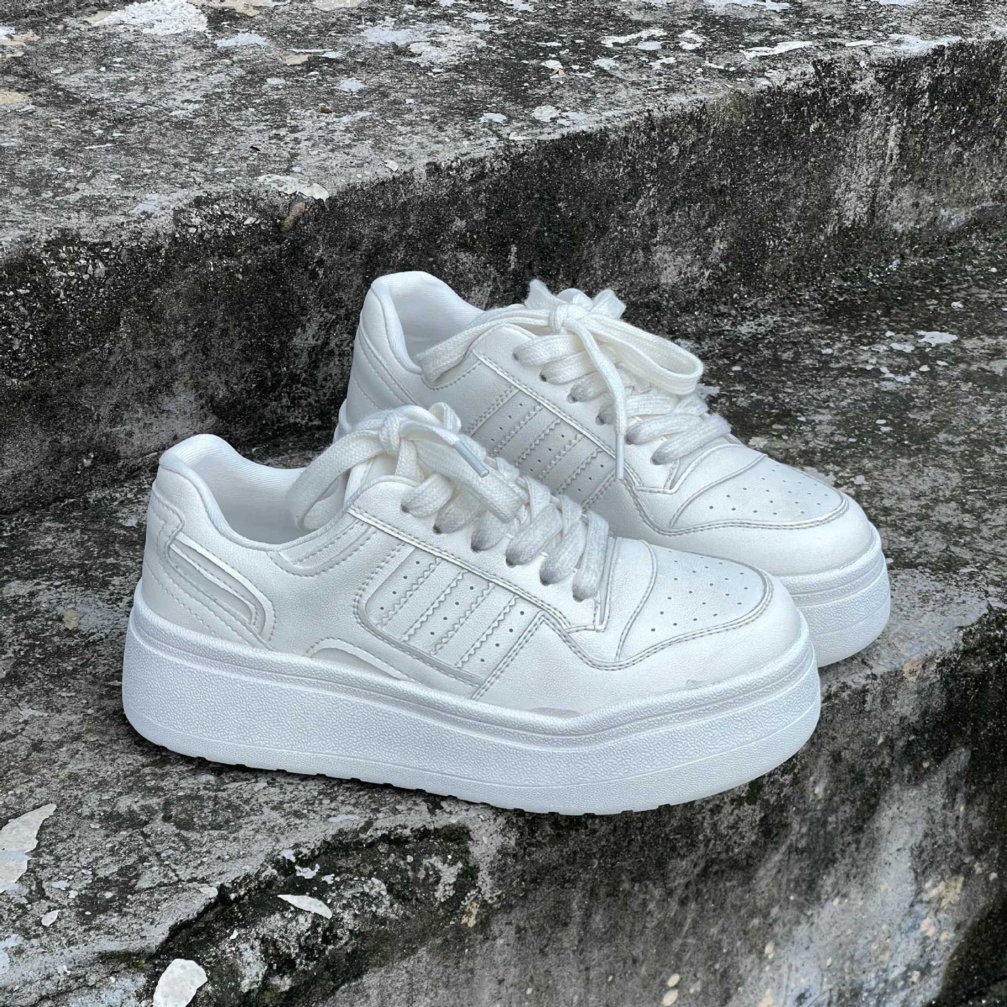 Attractive Classic Women's Platform White Sports Women's Casual Shoes