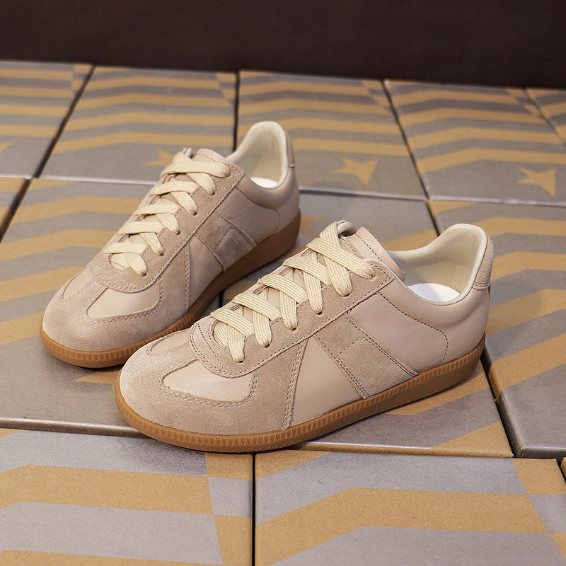 Women's Insole Genuine German Training Vintage Skateboard Flat Platform White Lovers Women's Casual Shoes