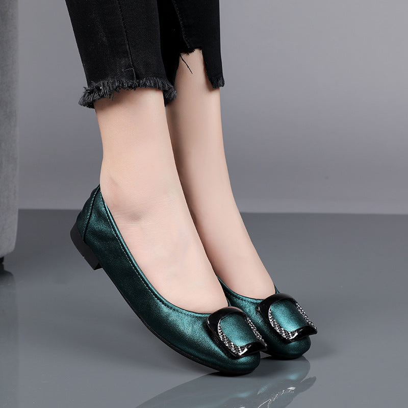 Women's Low-cut Pumps Mother Leap Moon Oversized Foldable Ballet Women's Fashion Shoes