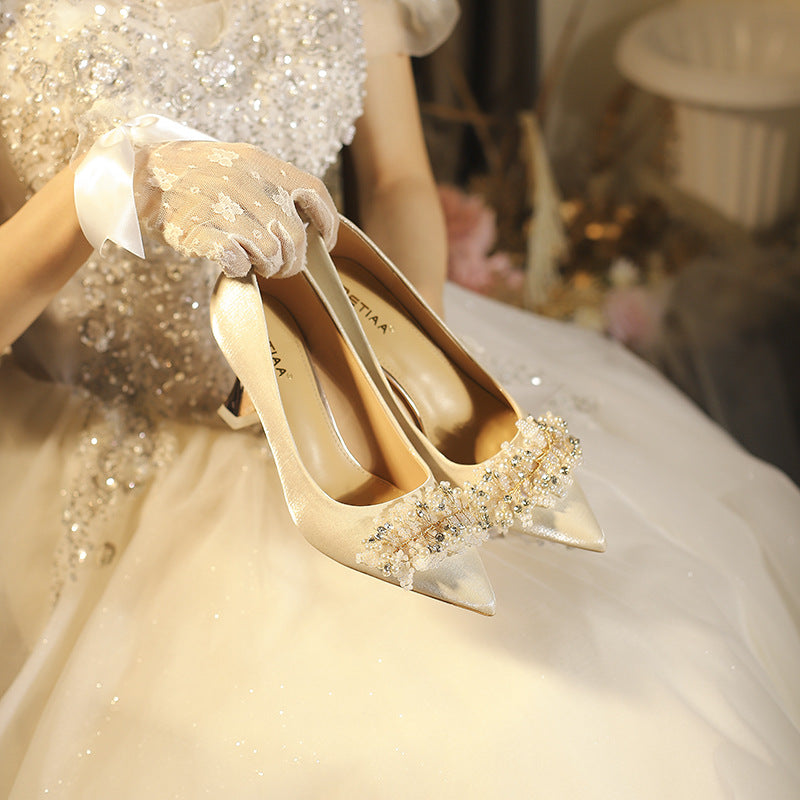 Pumps Wedding Banquet Bridal Dress Daily Wear Not Tired Feet Women's Fashion Shoes