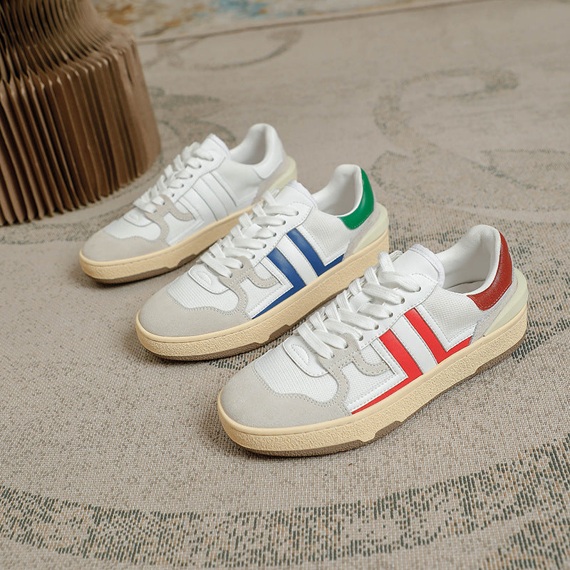 Women's German Training White Platform Sports Breathable Casual Shoes