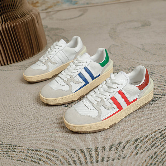 Women's German Training White Platform Sports Breathable Casual Shoes
