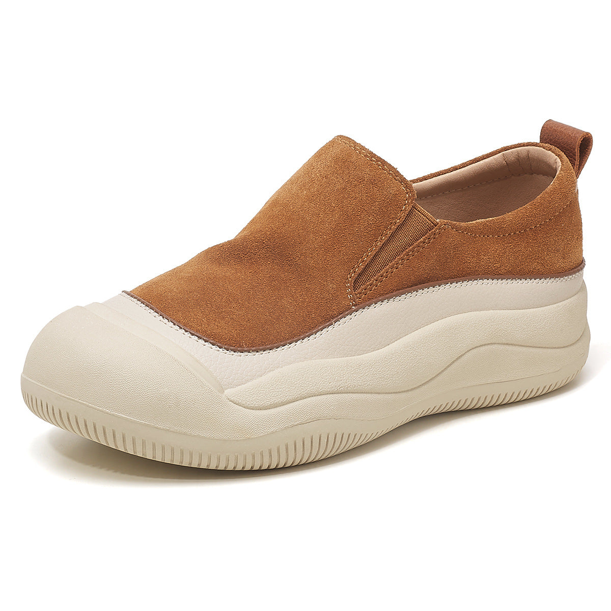 Women's First Layer Cowhide Spring Sports Style Comfortable Women's Casual Shoes