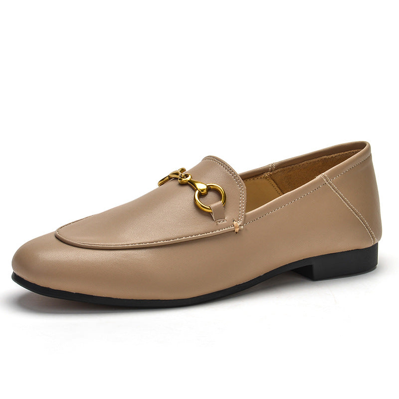 Women's Buckle Flat Slip-on Authentic Pumps Plus Loafers