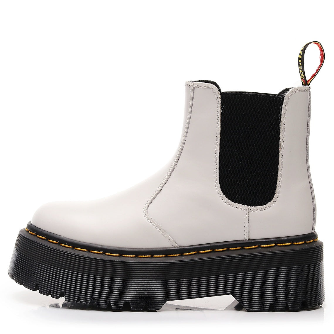 Women's Chelsea Platform Motorcycle British Short Muffin Bottom One Boots