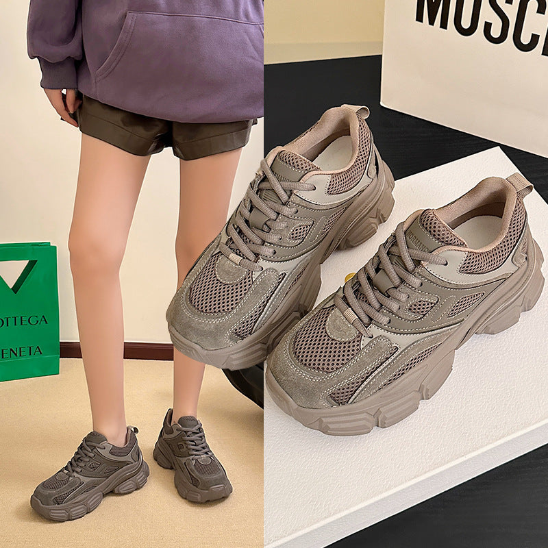 Women's Dad Fashionable Korean Style Thick Bottom Women's Sports Shoes