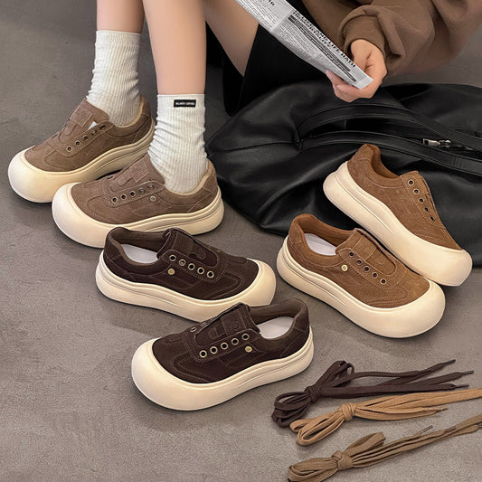 Women's Bottom Elevator Wild Autumn Lightweight Soft Not Tired Feet Women's Sports Shoes